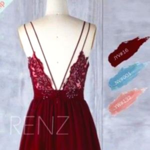 Maroon Size 16 Bridesmaid dress
